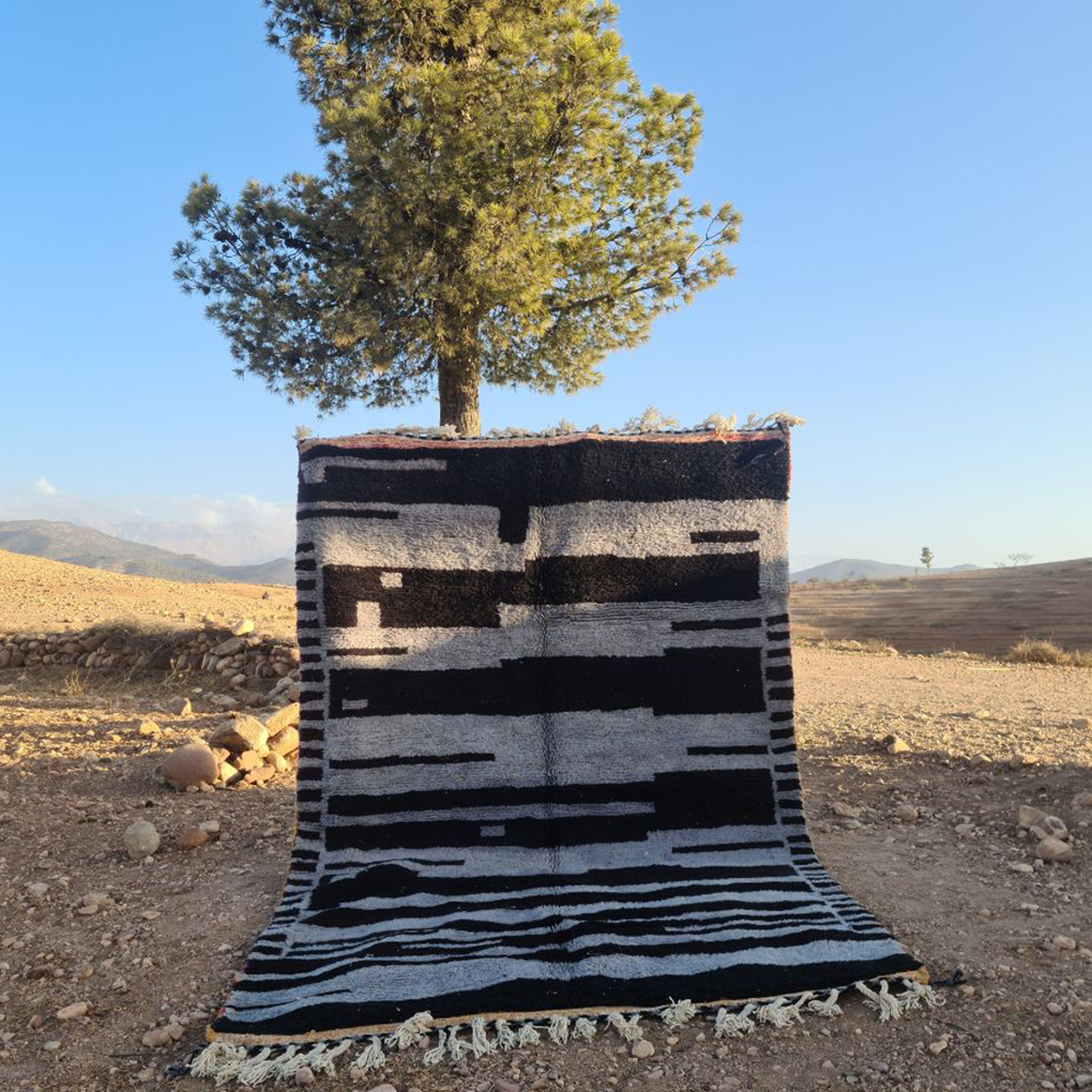 Bohemian Moroccan Wool Carpet