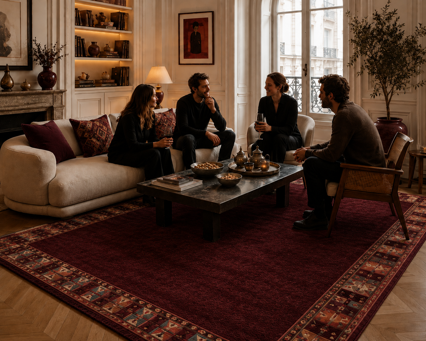 Tapis de Fès Bordeaux