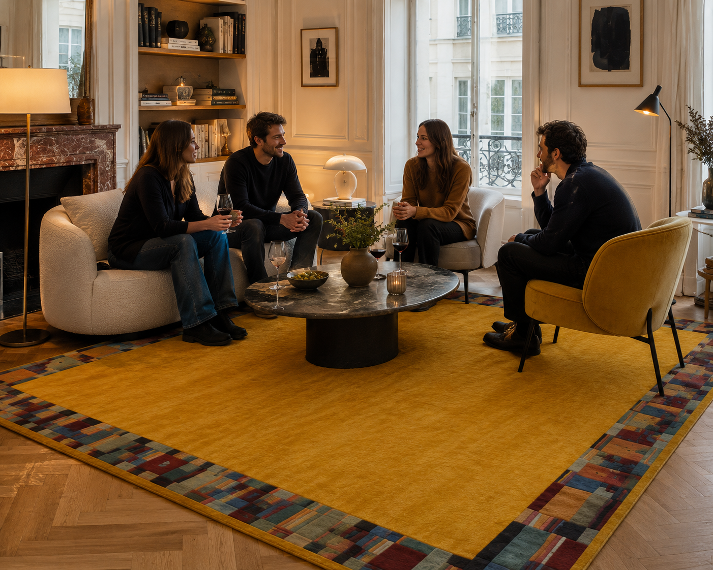 Tapis de Fès Safran