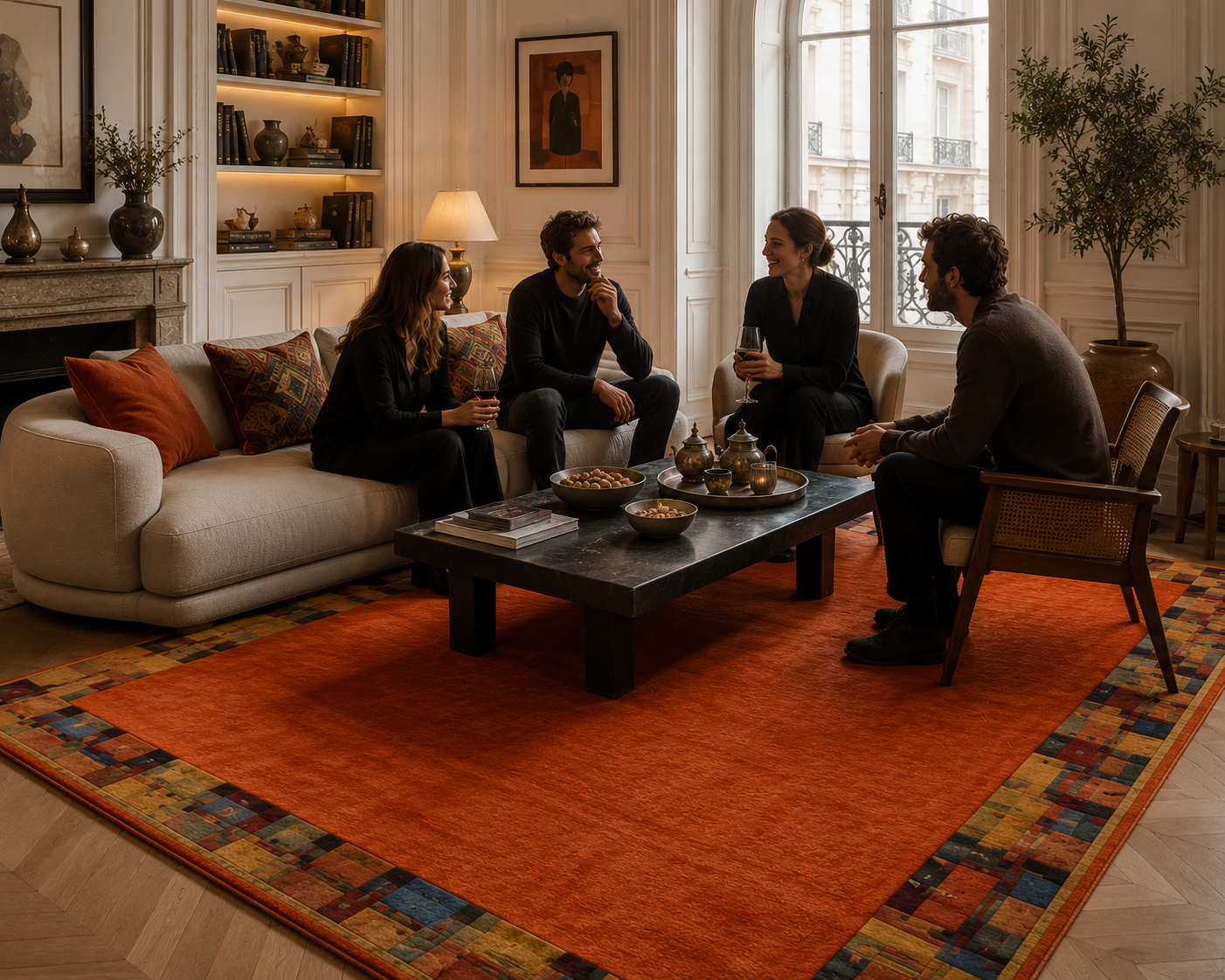 Tapis de Fès Terracotta